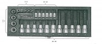 Proxxon 23103 29-piece Specialty TX socket and TX socket bit set. Spare Parts